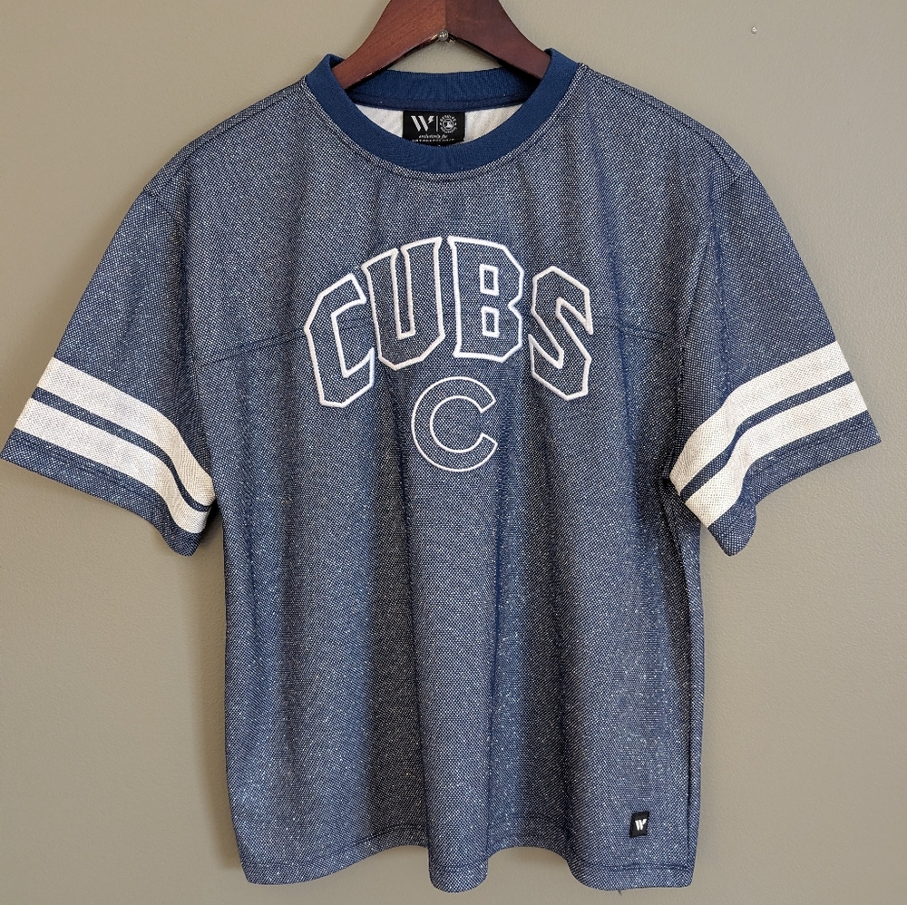 The Wild Collective x Anthropologie Chicago Cubs Jersey Top Size Medium